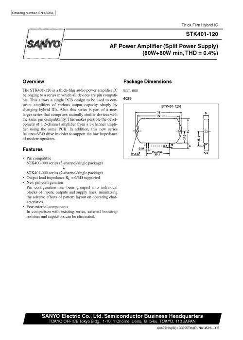 STK400-090 一款經(jīng)典厚膜混合集成電路的全面解析與采購指南